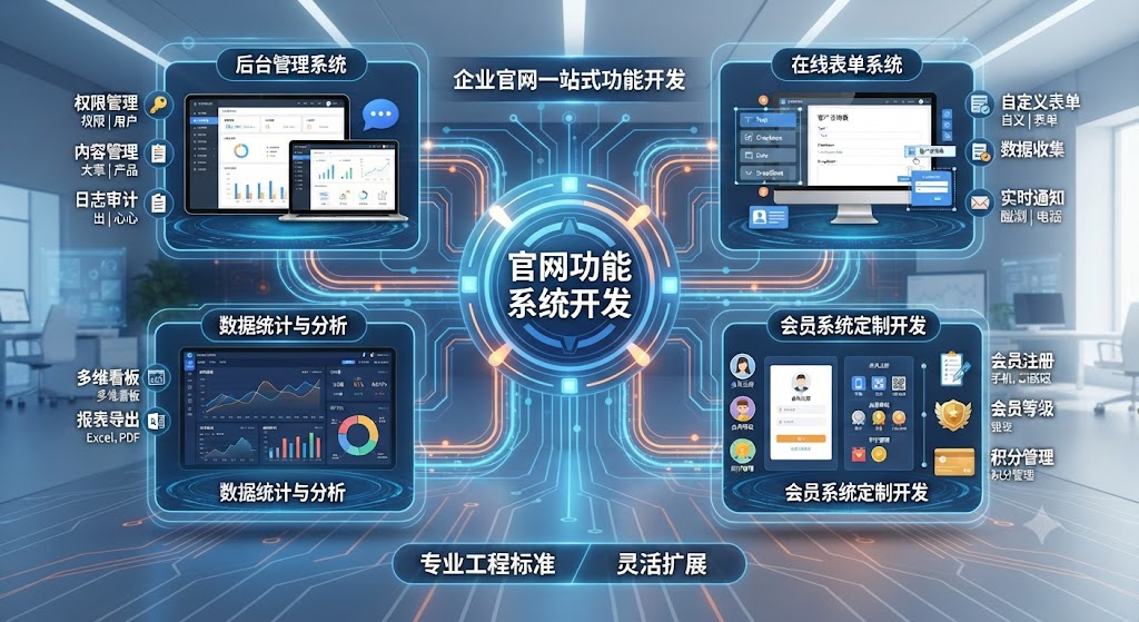 官网功能系统开发